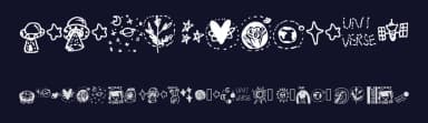 Galaxy Dingbats by unereverie — Dingbats Font — thumbnail 2