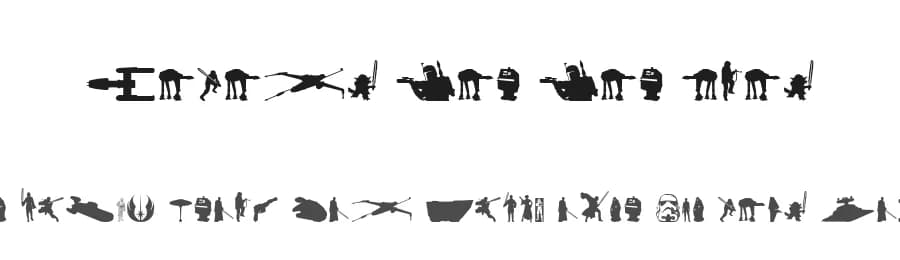 Galaxy Far Far Away by Iconian Fonts — Dingbats Font