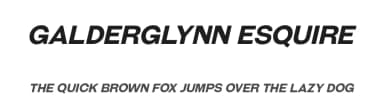 Galderglynn Esquire by Typodermic Fonts — Sans Serif Font — thumbnail 1
