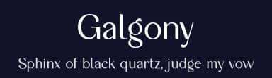 Galgony by Sronstudio — Sans Serif Font — thumbnail 2