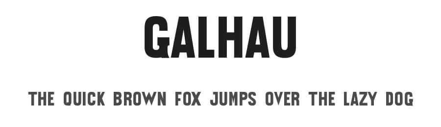 Galhau by Leandro Ferreira — Sans Serif Font