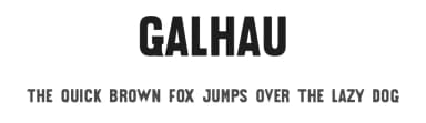 Galhau by Leandro Ferreira — Sans Serif Font — thumbnail 1