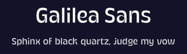 Galilea Sans by Måns Grebäck — Sans Serif Font — thumbnail 2