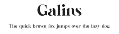 Galins by BrandSemut — Serif Font — thumbnail 1