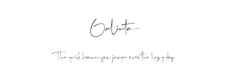 Galinta by Letterido — Script Handwritten Font — preview 1