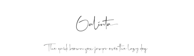 Galinta by Letterido — Script Handwritten Font