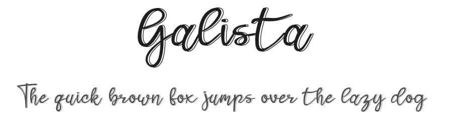 Galista by Giart Studios — Script Handwritten Font