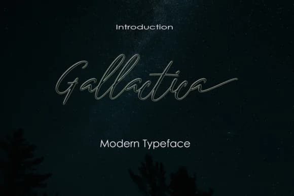 Gallactica Font by Analogous — Script Handwritten Font
