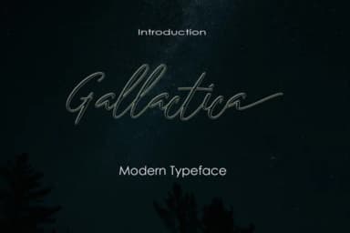 Gallactica Font by Analogous — Script Handwritten Font — thumbnail 1