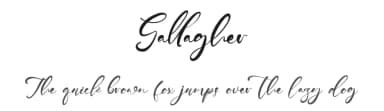 Gallagher by Kong Font — Script Handwritten Font — thumbnail 1