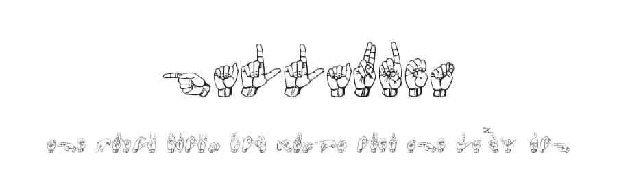 Gallaudet by David Rakowski — Dingbats Font — preview 1