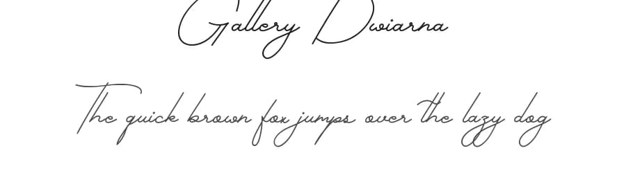 Gallery Dwiarna by NihStudio — Script Handwritten Font