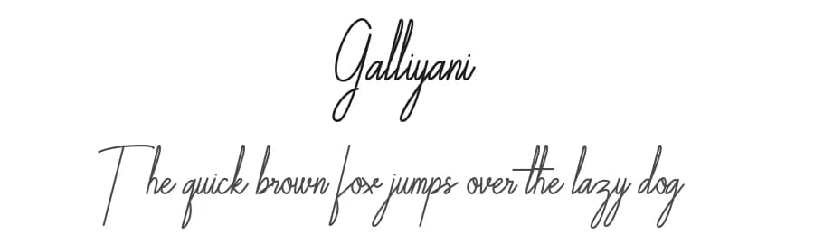 Galliyani by Sabrcreative — Script Handwritten Font