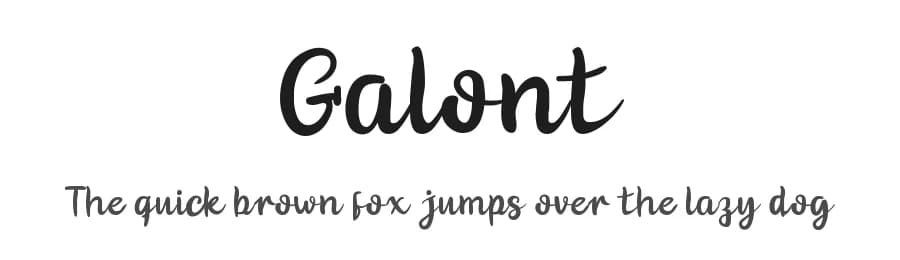 Galont by twinletter — Script Handwritten Font