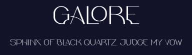 Galore by Mario Davin — Sans Serif Font — thumbnail 2