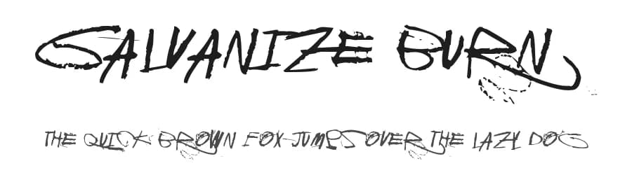 Galvanize Burn by Juha Korhonen — Script Handwritten Font