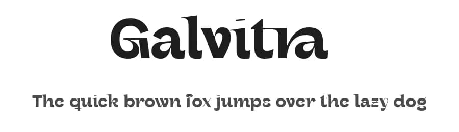 Galvitra by Zarma Type Foundry — Sans Serif Font