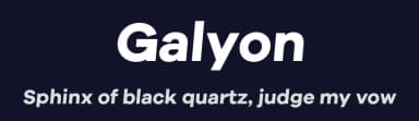 Galyon by GigaType — Sans Serif Font — thumbnail 2