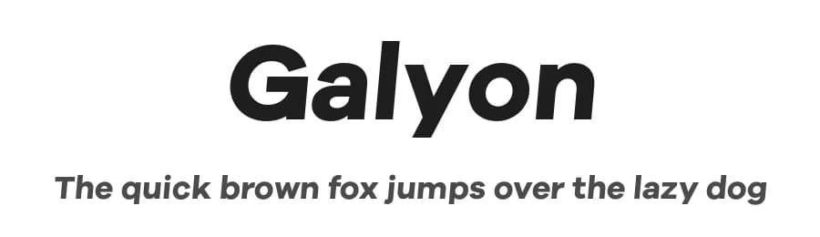 Galyon by GigaType — Sans Serif Font