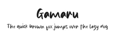 Gamaru by MJType — Script Handwritten Font — thumbnail 1