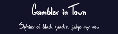 Gambler in Town by edvardaso — Script Handwritten Font — thumbnail 2