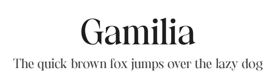 Gamilia by Craft Supply Co. — Serif Font