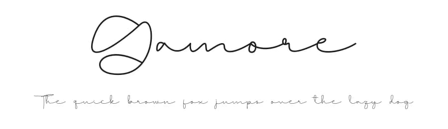 Gamore by Jadatype — Script Handwritten Font