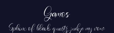 Gamos by Letterara — Script Handwritten Font — thumbnail 2