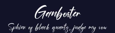 Ganboster by Muhammad Halomoan — Script Handwritten Font — thumbnail 2