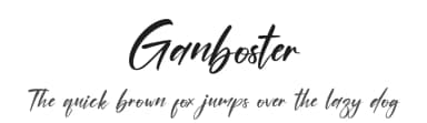 Ganboster by Muhammad Halomoan — Script Handwritten Font — thumbnail 1