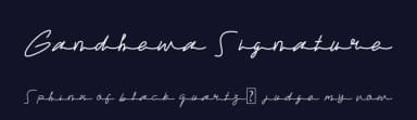 Gandhewa Signature by Nirmala Graphics — Script Handwritten Font — thumbnail 2