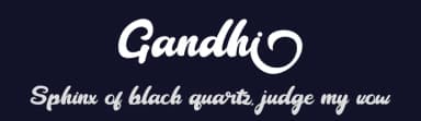 Gandhi by Skiiller Studio — Script Handwritten Font — thumbnail 2