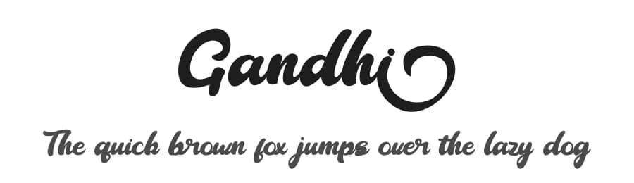 Gandhi by Skiiller Studio — Script Handwritten Font
