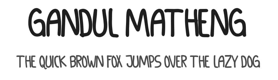 Gandul Matheng by Mozyen Studio — Script Handwritten Font