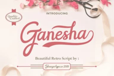 Ganesha Font by Strangertype — Script Handwritten Font — thumbnail 1