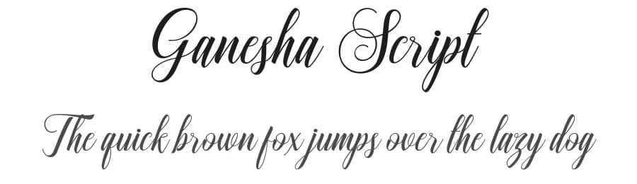 Ganesha Script by Lettersams — Script Handwritten Font