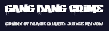Gang Bang Crime by Maelle.K | Thomas Boucherie — Script Handwritten Font — thumbnail 2