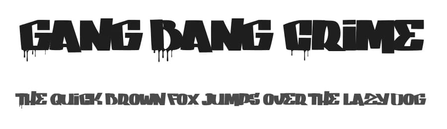 Gang Bang Crime by Maelle.K | Thomas Boucherie — Script Handwritten Font