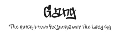 Gang by Harit Rohitasoon — Script Handwritten Font — thumbnail 1
