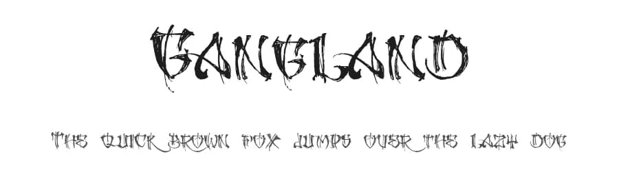 Gangland by Billy Argel Fonts ® — Script Handwritten Font