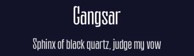 Gangsar by surotype — Sans Serif Font — thumbnail 2