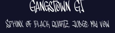 Gangstown GT by Typetasty — Script Handwritten Font — thumbnail 2
