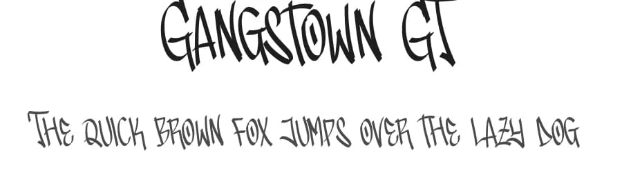 Gangstown GT by Typetasty — Script Handwritten Font
