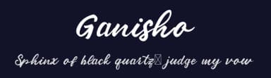 Ganisho by SheillaType — Script Handwritten Font — thumbnail 2