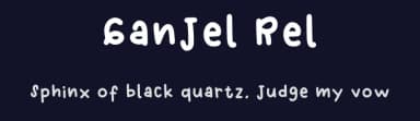 Ganjel Rel by marmwut — Script Handwritten Font — thumbnail 2