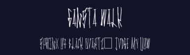 Gansta Walk by Xerographer Fonts — Script Handwritten Font — thumbnail 2