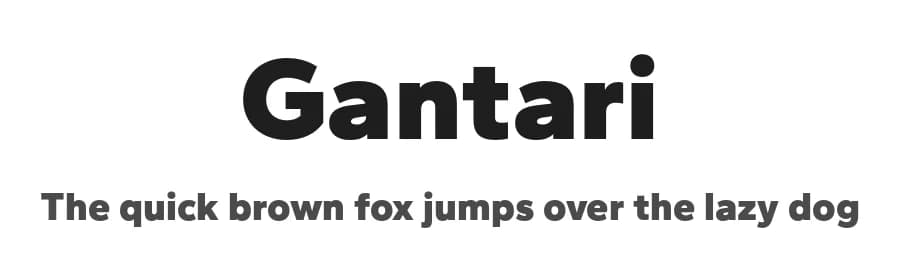 Gantari by Lafontype — Sans Serif Font