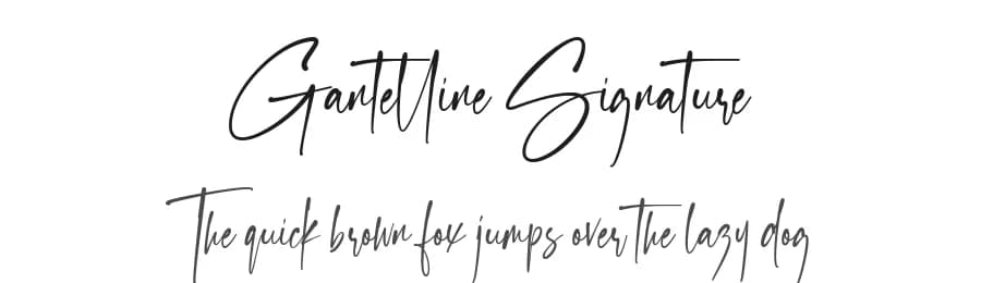 Gantelline Signature by Ramli Setiadi — Script Handwritten Font