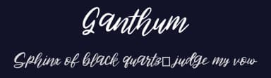 Ganthum by Pustudio — Script Handwritten Font — thumbnail 2