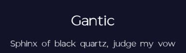 Gantic by Robin Campistron — Sans Serif Font — thumbnail 2